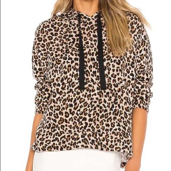 Velvet by Graham & Spencer Tops - Velvet by Graham and Spencer NWT Kassidy Leopard Print Hoodie Sweatshirt Size XS